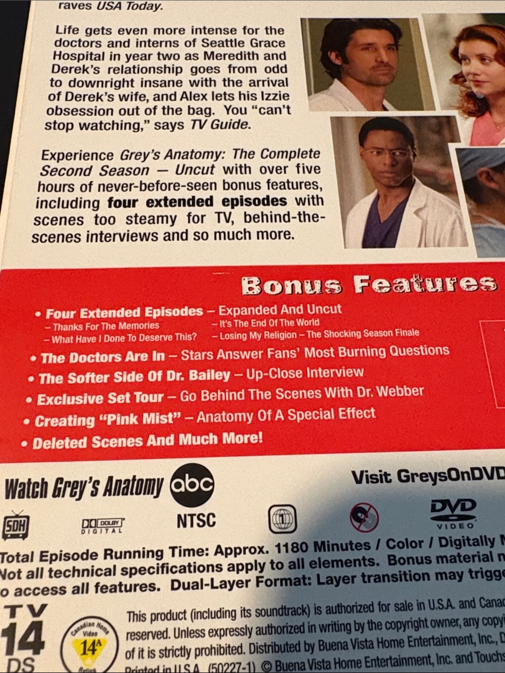 Grey's Anatomy The Complete Second Season - 6-Disc DVD Box Set - Picture 3 of 4